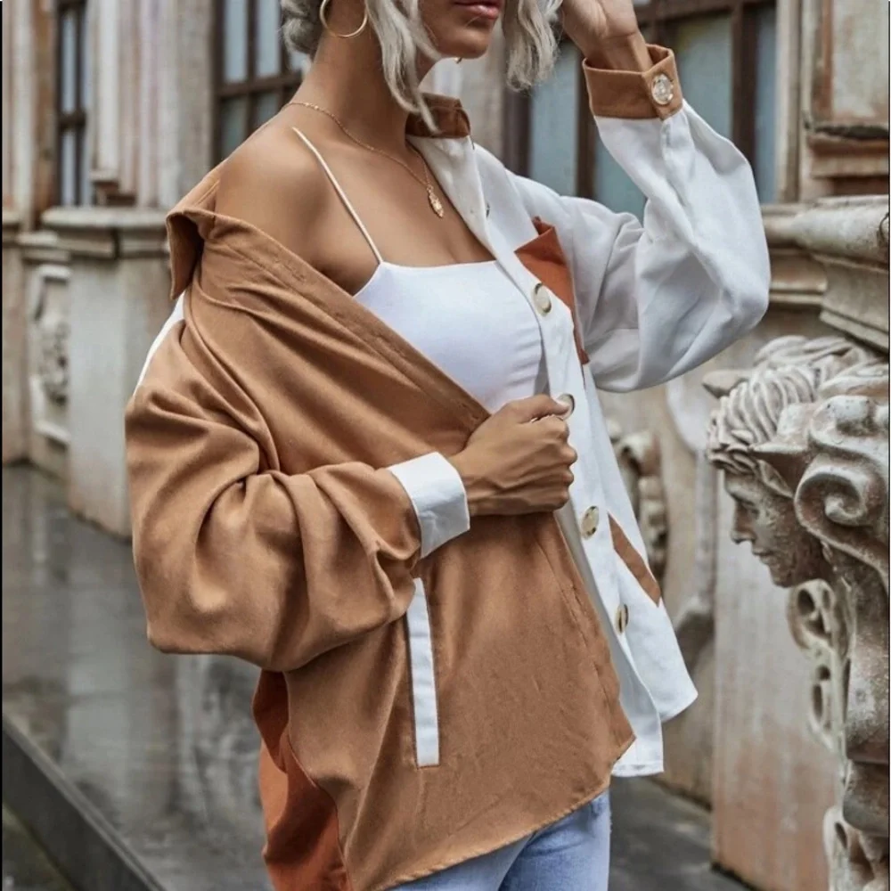 Color block Button down top - Picture 2 of 9